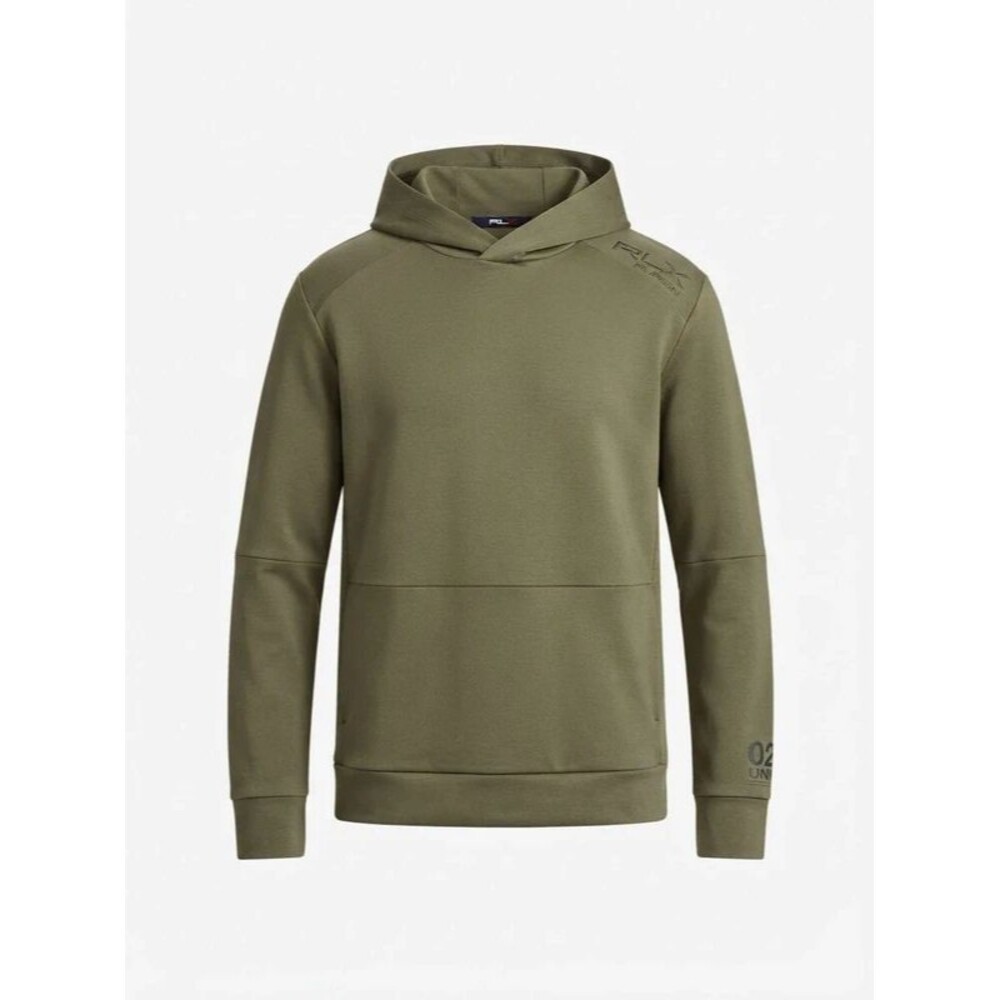 RLX Ralph Lauren Olive Green Lightweight Tech Hoodie / Small